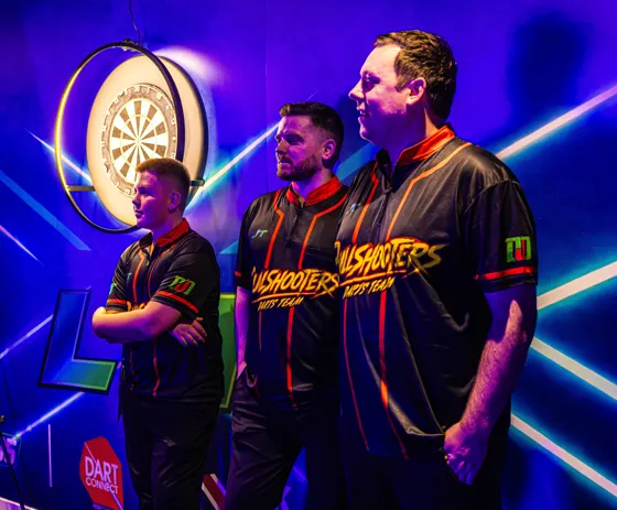 Bullshooters on the Launch Night stage